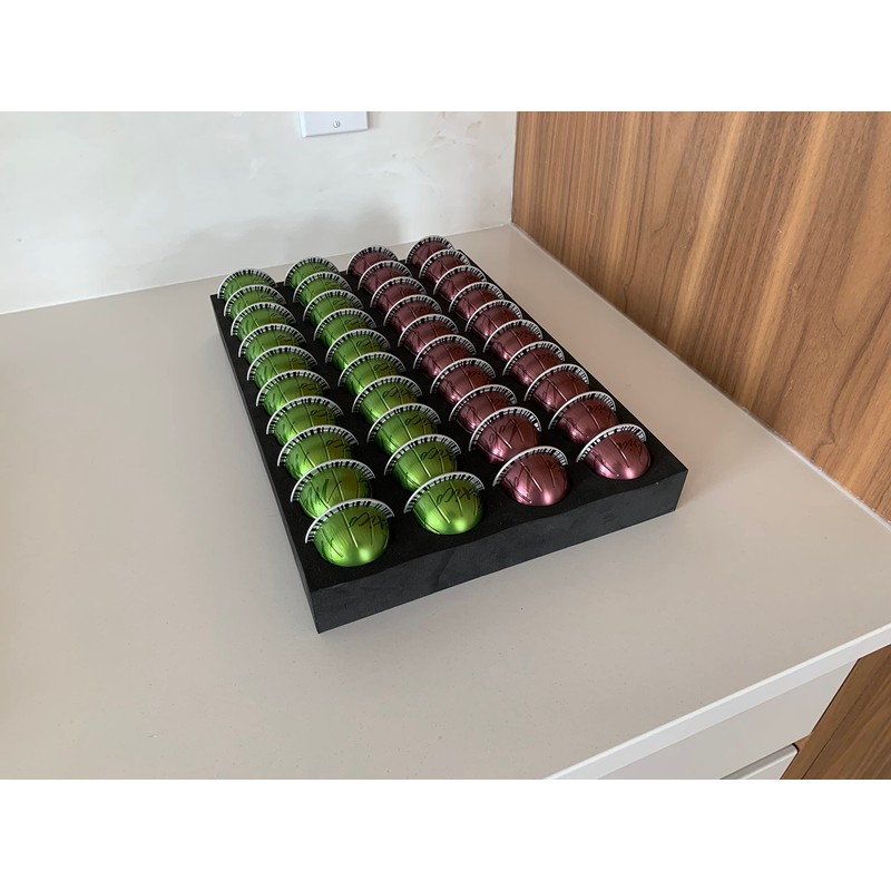 Coffee Pod Storage Tray, Organizer Compatible with Nespresso Vertuoline For