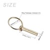 METALLIXITY 5PCS 8mmx41mm Lynch Pin with Ring Carbon Steel Lynch