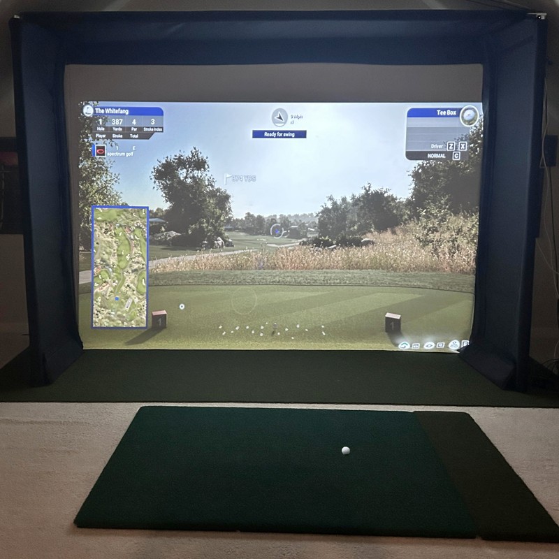 SPECTRUM GOLF SIMULATORS- Golf Impact Screen Poly Blend for Golf