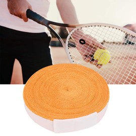 Badminton Racket Grip Tape, 10M Racket Grip Tape, Anti-Skid Badminton Racquet Towel Grip, 32.81ft x 1.18inch for Badminton Rackets Tennis Rackets Outdoor Sport Tool(Orange)