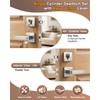 KNOBWELL 3 Pack Keyed Alike Nickel Front Door Handle and