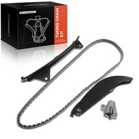 A-Premium Set of 4PCS Engine Timing Chain Kit W/Tensioner Arm & Guide Raild & More [fits DOHC, 4Cyl 1.8L 2.0L] Compatible with Hyundai Elantra 2011-2016, Elantra GT 2013 1.8L & Kia Soul 2012-2014