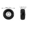 Eruceky Pack of 2 Suitcase Wheels Replacement Wheels, Rubber Mute