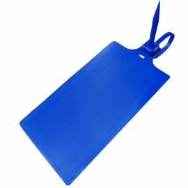 Plastic Seals Shipping Tags Logistics Use Big Sign Tie Large Label Tie, 255mm Total Length, Package of 100pcs (Navy Blue)