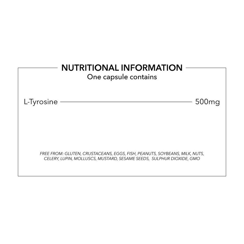 L-Tyrosine 500mg Capsules, 360 Pack, 500mg - 1000mg Serving, Amino
