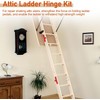 2Pcs Attic Ladder Hinge Pull Down Attic Stair Parts Replacement