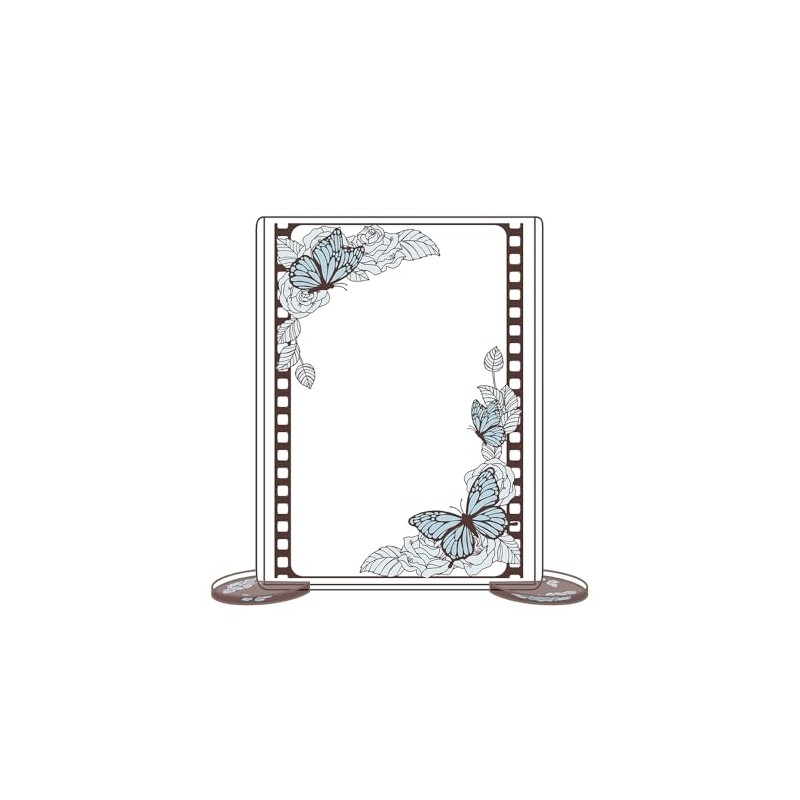 Hagoromo Deco Frame Case L Size (White Indigo Old Fashion)