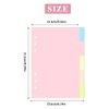 burkfeeg 25 Sheets / 5 Sets Folder Dividers A5 6