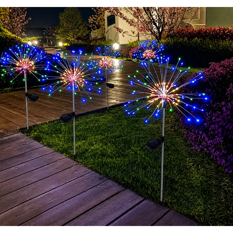 Solar Firework Garden Light for Outdoor Decor – Copper Wire