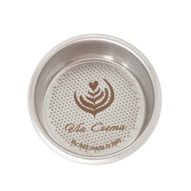 VIA CREMA Filter Basket Compatible with 54 mm Breville Sage Espresso Machines Express, Bambino, Bambino Plus, Barista Pro Made In Italy by IMS (28 mm 2 Cups)