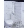 Aidapt Foldable Wall Mounted Safety Support Rail with Adjustable Leg,Grab