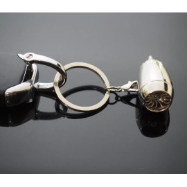 Unbranded Jet Turbine Engine Keychain Keyring Car Key Fob Holder Horseshoe U Shape D-Ring
