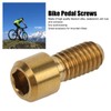 RISK 8Pcs Mountain Bike Pedal Bolts Titanium Alloy Anti Slip