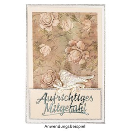 Ideen mit Herz 3 Cutting Dies Scripture Condolence 1 1.4" to 3.25"