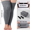 Moon Wood Plus Size Extra Long Leg Warmers for Women