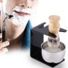 Men New Black Shaving Tool Stand Holder Nylon Hair Brush