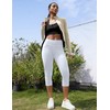 VOOVEEYA Capri Leggings for Women, High Waisted Yoga Pants with