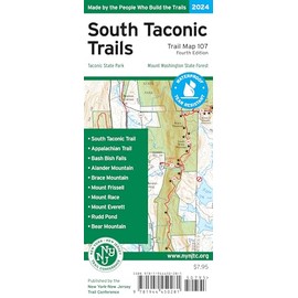 South Taconic Trails Map, 2024: Taconic State Park, Mount Washington State Forest