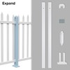INFRANGE Picket Fence Post 32" High for Curved Vinyl PVC