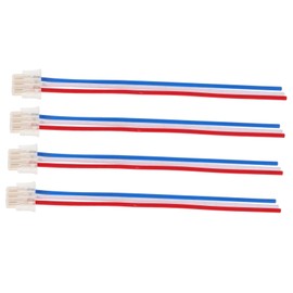 BUGUUYO 4pcs Motorcycle Switch Button Connector for Horn Headlight Turn Signal Durable Copper Plastic Cables Fit for Electric Bikes Motorcycles Easy Plug and Play Installation