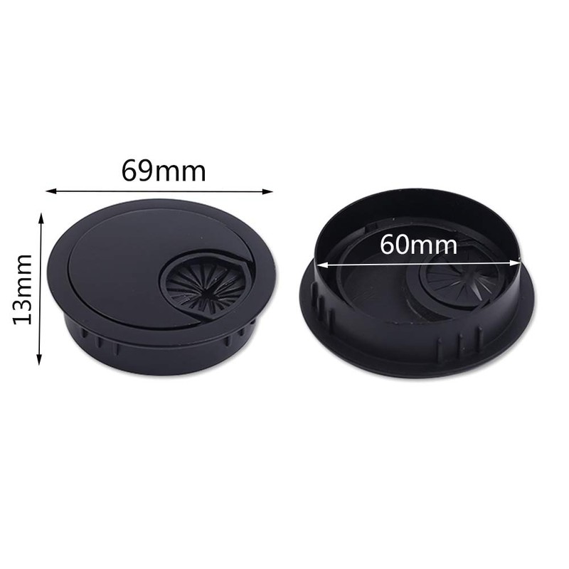Bestgle Wire Hole Cap 60mm Cable Hole Cover Round Rustic