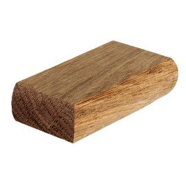 Blueprint Joinery Cambridge Oak Flat Newel Cap 110x54x27mm, Half Stair Newel Post Flat Cap 90mm, Recessed to Suit a 90mm x 43mm Newel (Half)