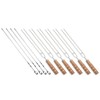 Barbecue Skewers 201 Stainless Steel U Shaped Reusable BBQ Fork
