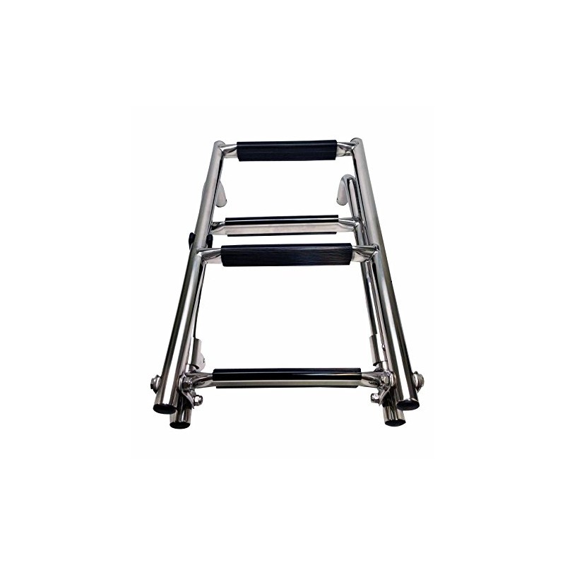 Marine Boat Foldable Stainless Steel 4 Steps LADDERS Stern Mount
