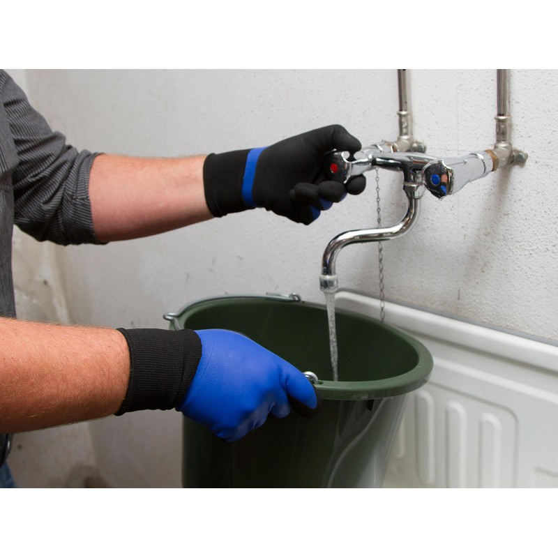 Work glove Agua, size 10 (XL), bicolor, double dipped