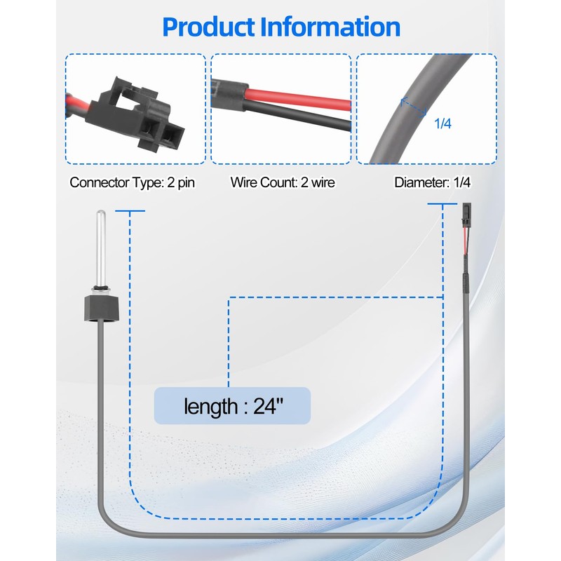 ULXIOM 2Pcs Hot Tub Temperature Sensor Fit for Balboa M7