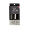 Viners Short Steel Drinking Straws 6 Piece
