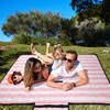 Waterproof Picnic Blankets,79''x79'' Extra Large Foldable Sandproof Beach Blanket,Portable 3-Layer