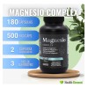 Magnesio Complex 4 Tipos de Magnesios Citrato De Magnesio, Glicinato
