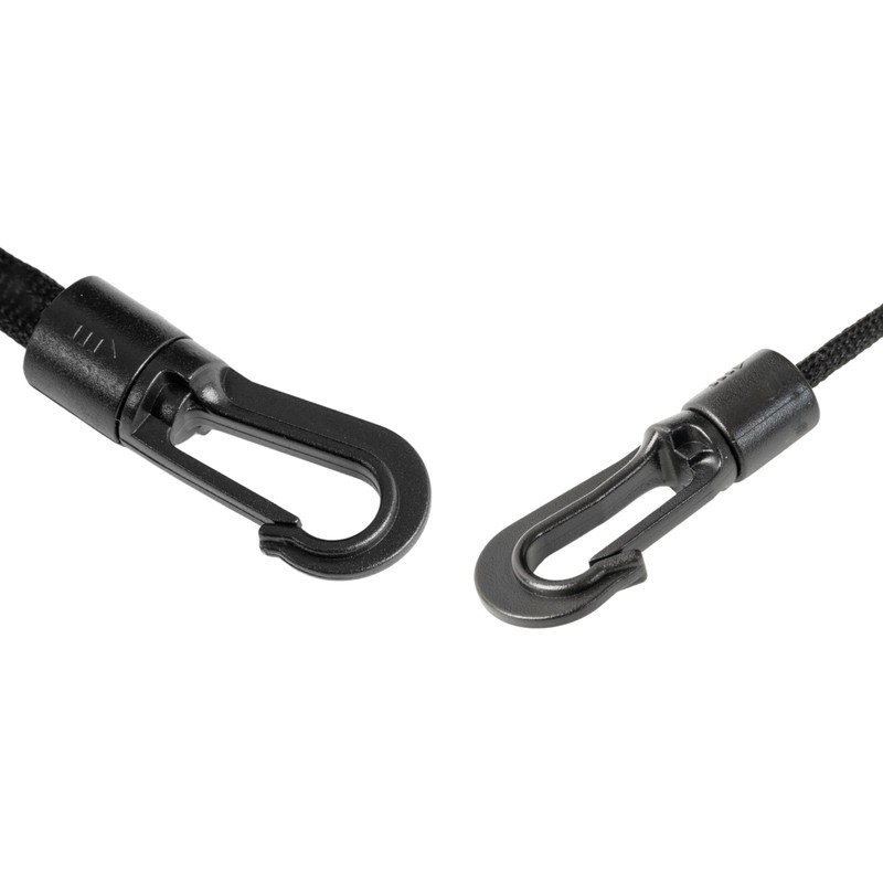 Plastic Carabiner Hooks, Pack of 12, in Black, for Diameter