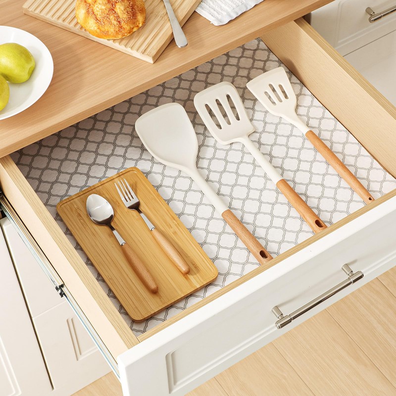 Cooyes Non Slip Refrigerator Liners, 2-in-1 Fridge Mats and Fresh-Keeping