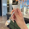 Pinenjoy 4Pcs Giraffe Spoon Forks Silver 18/10(304) Stainless Steel 6inch