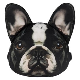 KINGROSE 3D Dog Car Neck Pillow Decorative Animal Car Headrest Neck Support for Travel Home Office 9 x 10.6 Inches