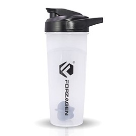 Forzagen | Vaso Mezclador Shaker | 28 oz - 828 ml | A Prueba de Fugas - Duradero y Resistente | Para Batidos de Proteína + Suplementos + Todo Tipo de Bebidas