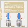 Bwintech 3 Pieces 8mm Hose OD x 3/8 BSP Male