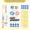 Puppy Play Gym with 10 Hanging Toys, 23.6" Removable Small