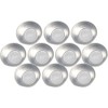 JASOLYI 10pcs Aluminum Egg Tart Molds,Tart Tin Pudding Moulds,Muffin Tin