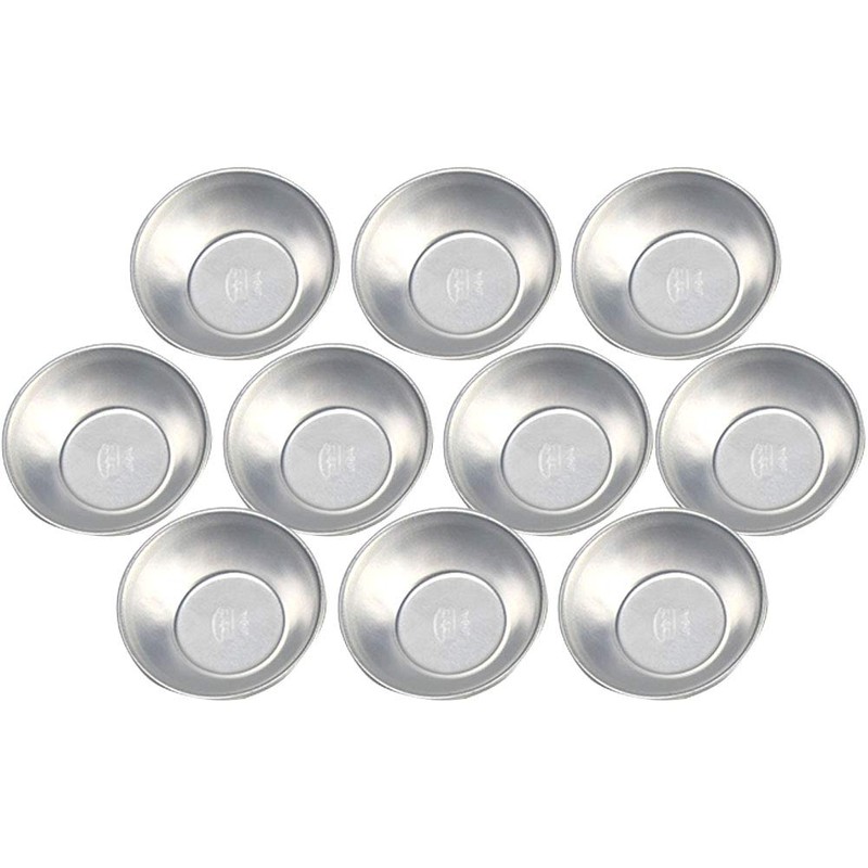 JASOLYI 10pcs Aluminum Egg Tart Molds,Tart Tin Pudding Moulds,Muffin Tin