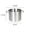 Thunder Group 8 Quart Aluminum Stock Pot, Silver