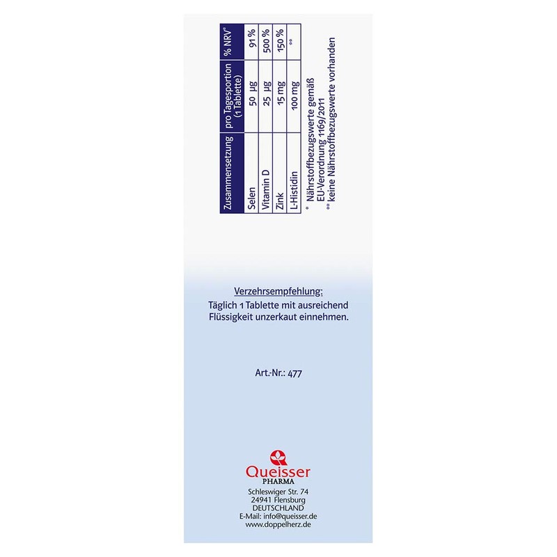 Doppelherz System Zinc Immune Depot - Zinc, Vitamin D and