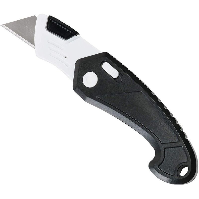 Lightweight Strong ABS Plastic Folding Utility Box Cutter (Bright Pink,