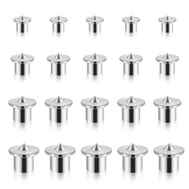 Dowel Pins Center Point Set, Dowel and Tenon Center Transfer Plugs Doweling Centering Pins Transfer Plugs Drill Hole Tool for Center Point Woodworking Accessories (20Pcs 1/4 5/16 3/8 1/2 Inch)