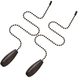 Boao 8 Pieces Ceiling Fan Pull Chains Wooden Pendant Pull Chain Extension for Ceiling Light Lamp Fan Chain (Coffee)