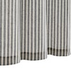TOPICK Striped Panel Curtains, Linen Curtains with Stripes, Kitchen Curtain,