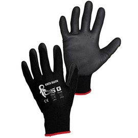 CXS Brita Work Gloves - Ideal for Gardening, Finishing and Finishing Works, Warehouse, Workshop, Auto Service, Assembly Work, black