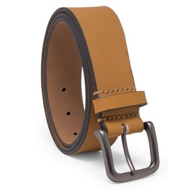 Timberland Men's 35mm Classic Buckle Jean Leather Belts, Wheat, 36